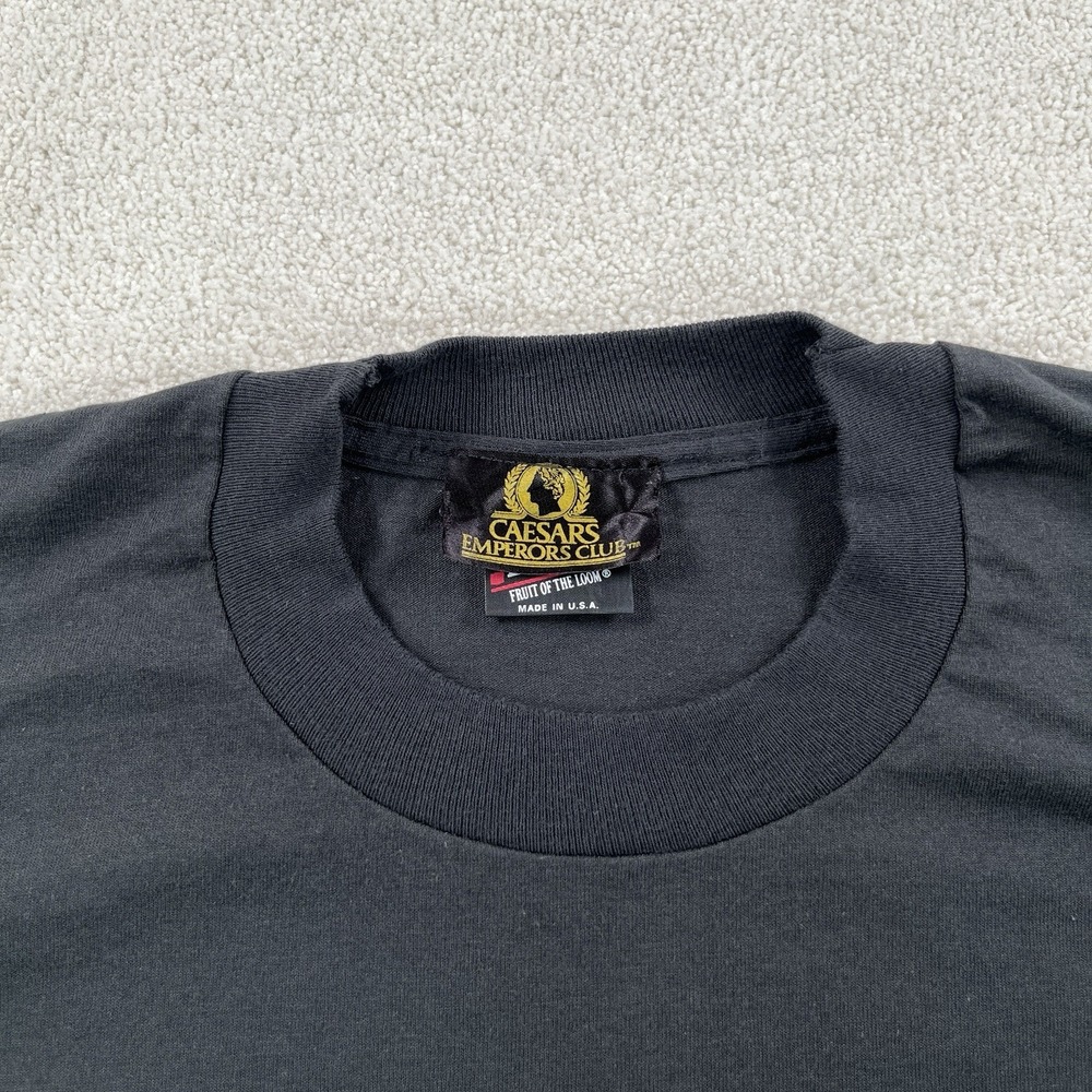 Vintage 90's Caesars Emperors Club Las Vegas Tee Large Single Stitch FOTL Best - Picture 4 of 11